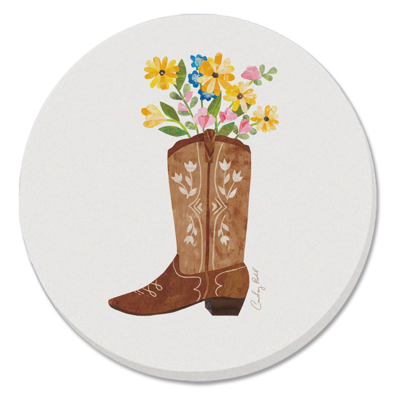 Paquet de 4 sous-verres russes Cowgirl