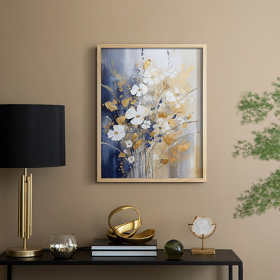 Reproduction encadrée FLORAL Series CCCCXXV - bois massif