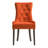 Farren Orange Velvet & Weathered Oak Finish Side Chair (Set Of 2)-443570509-443570502
