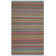 Margolis Hand Woven Viscose/Cotton Striped Rug in Blue/Orange