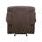 Brown  Single Recliner With Antibacterial And Anti Pilling Fabric, 110-115 ° Adjustable Manually For Lying Down