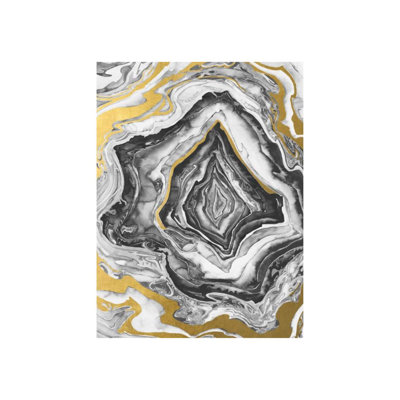 Mono Marble II Print by Sara Brown