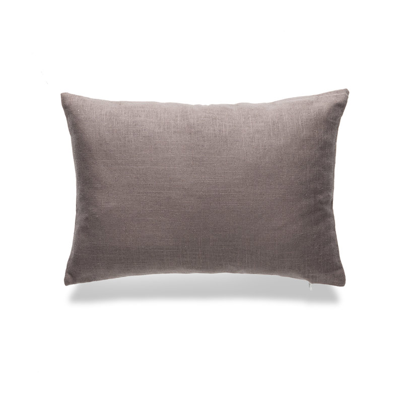 SEATTLE SOLID Throw Pillow, Gray, Polyester