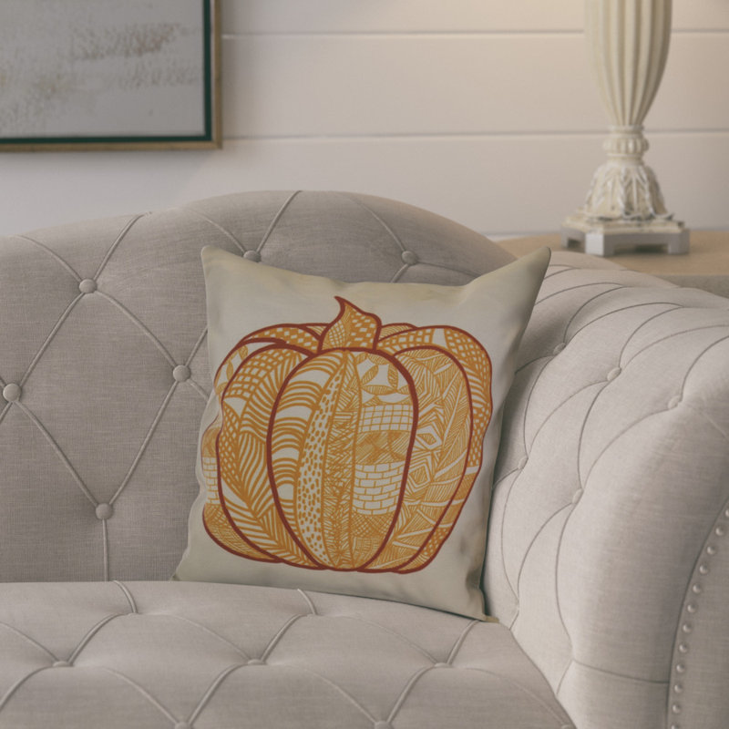 Housse de coussin carré géométrique à motif géométrique, H 20 po x l 20 po x P 2 po, Or