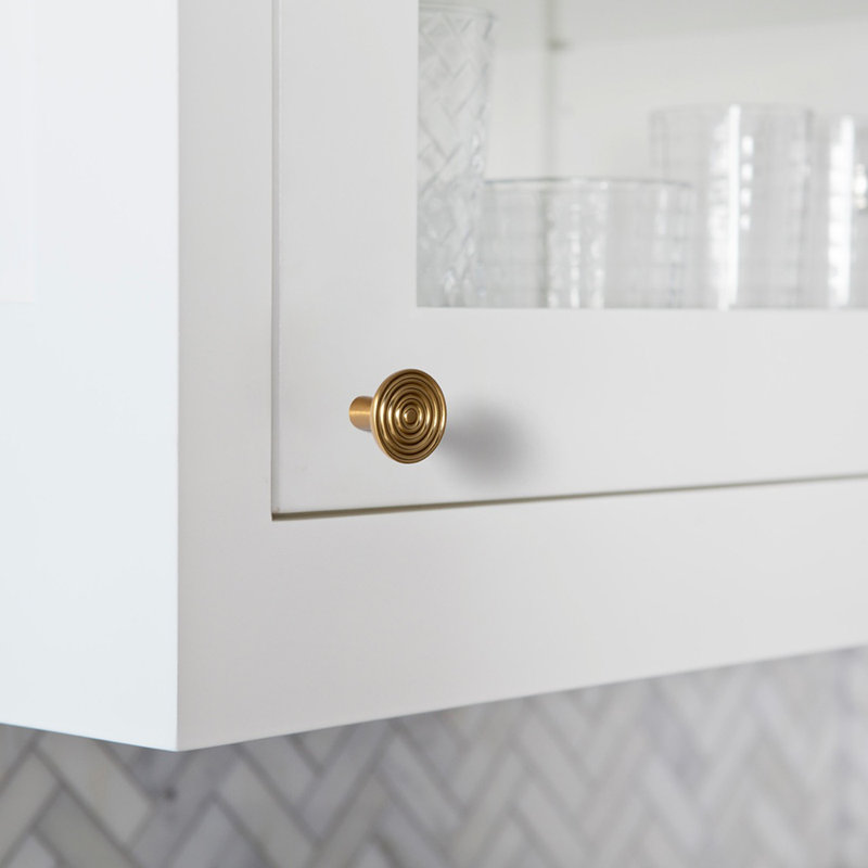 1 1/4 " Swirl - Design Cabinet Knobs, Champagne Brown