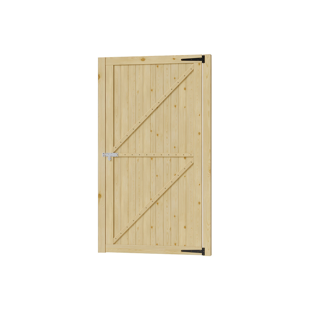 Wooden Garden Gate with Door Latch