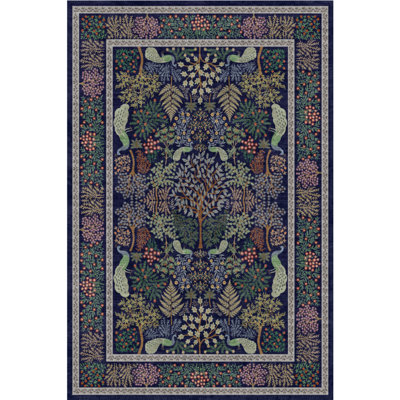 Tapis lavables à la machine pour le salon Tapis rétro antidérapant à motif velours doux pour la décoration intérieure de la chambre à coucher