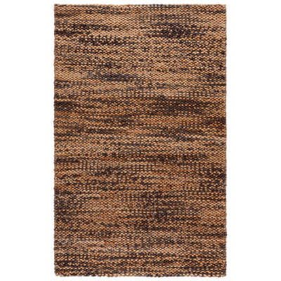 Hand-Woven Abstract Jute Rug