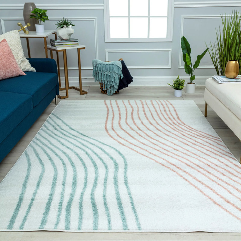 Elleisha Performance Abstract Indoor Rug, Rectangle 2'0" x 4'0"