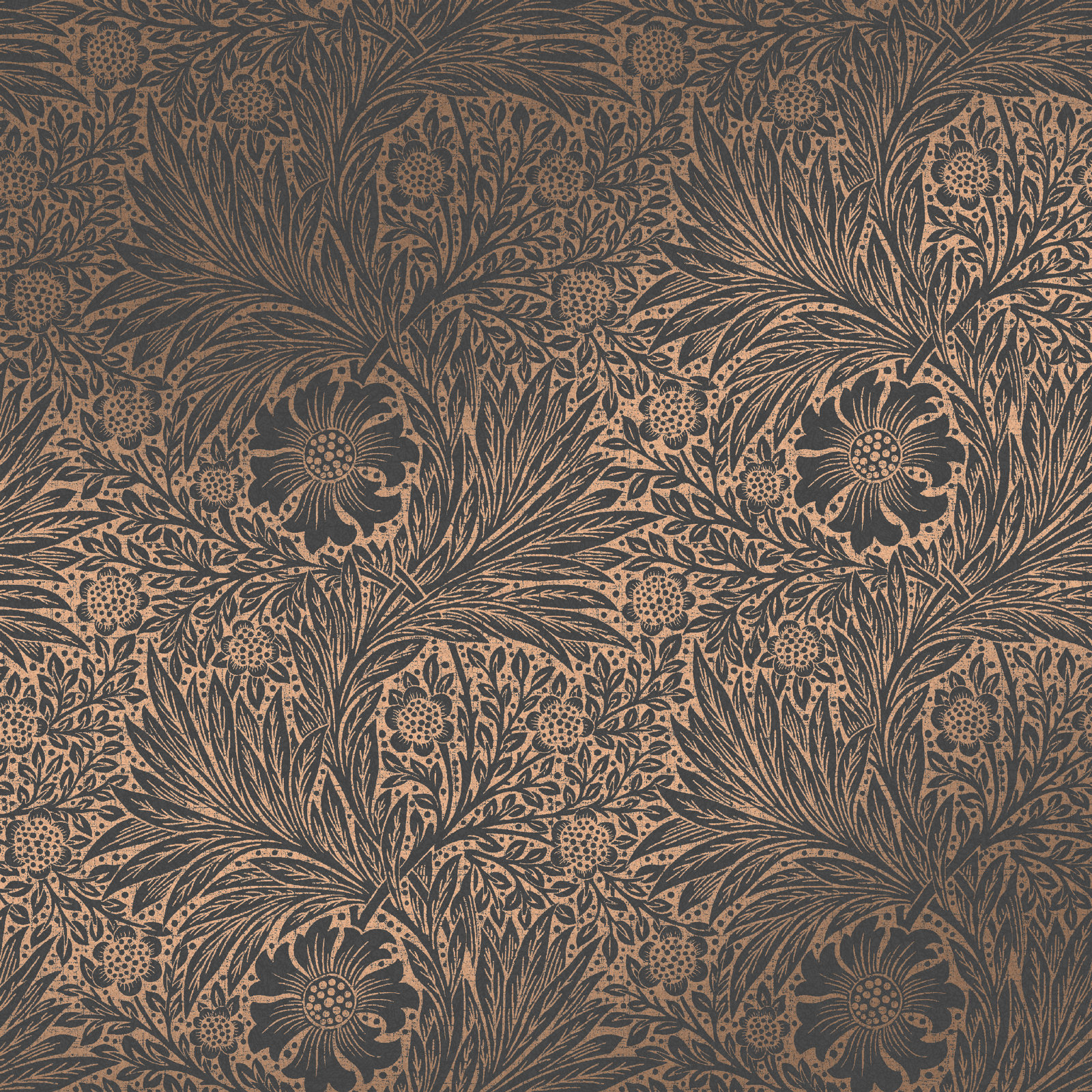 Floral Wallpaper, Charcoal