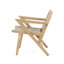 2 fauteuils club d'extérieur - Support en bois brun résistant à l'usure - Paquet de 2