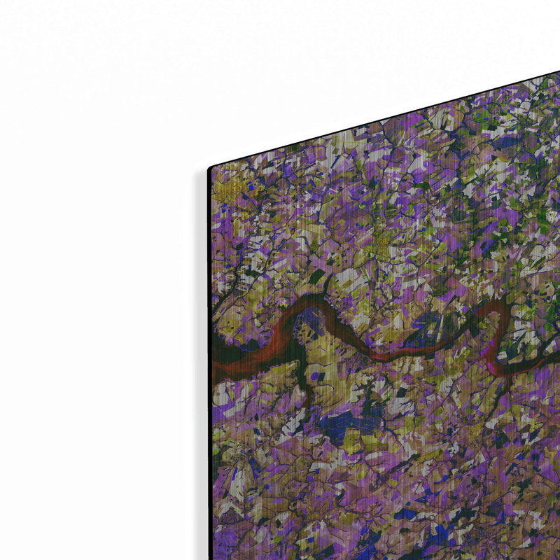 «Earth as Art Tessera Mosaic», art mural en métal, H 12 po x l 12 po
