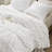 Ultra-soft White Bedding Set, Microfiber Comforter With Romantic Design For Year-round Use
