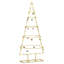 Metal Christmas Tree with Stand Gold Powder-coated steel-1712149306