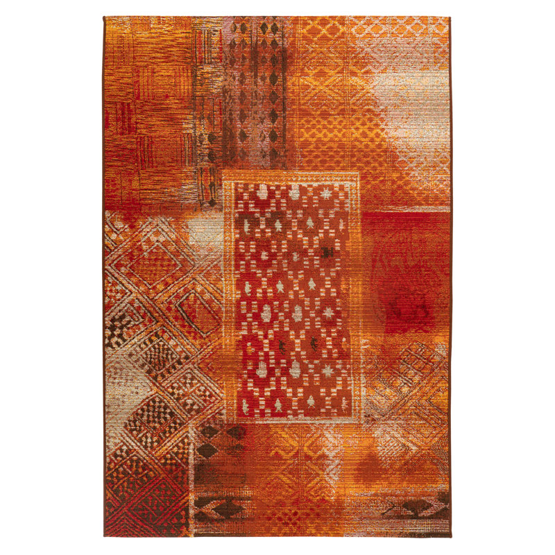 Cheisa Uni Area Rug, Rectangular 120 x 170cm, Orange