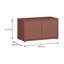 Modern, minimalistic storage bench with 2 doors, entryway bench, engineered, 74.5 cm W x 41.5 cm H  x 34.9 cm D-264957977
