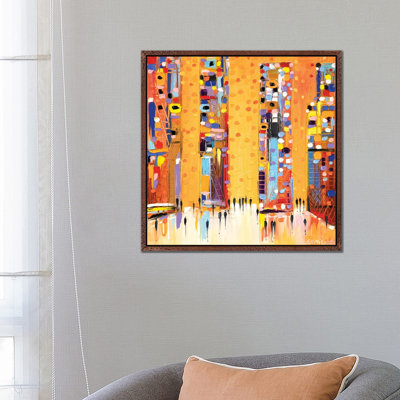 Sunset In The City by Ekaterina Ermilkina - Painting on Canvas