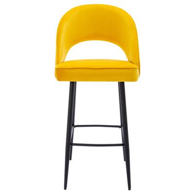 Henn Upholstered Counter Stool with Metal Frame