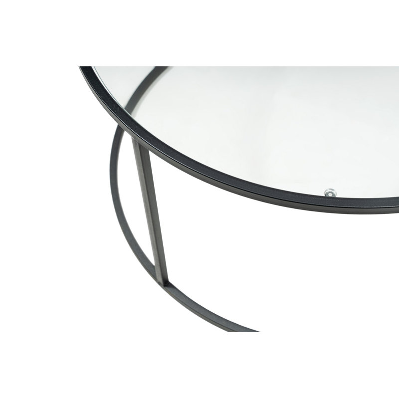 Frame Coffee Table, Black, 45" H x 80" L x 80" W