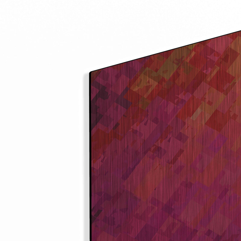 Ivy Bronx «Purple & Orange» par Shandra Smith, art mural en métal, H 12 po x l 12 po