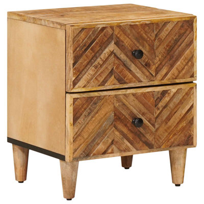 40cm W Solid Wood Bedside Table