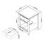 Ziggy 46.2cm W Solid Wood Bedside Table-29135758