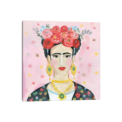 Homage To Frida Shoulders by Farida Zaman - Wrapped Canvas Painting