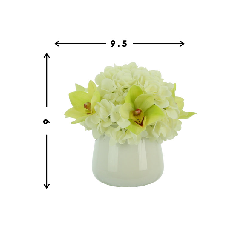 Hydrangea And Cymbidium Floral Arrangement
