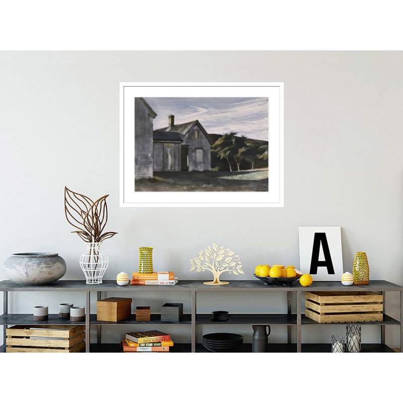 «Cobb's House» par Edward Hopper, impression giclée encadrée, H 31,49 po x l 41,5 po