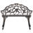 vidaXL Outdoor Patio Bench Garden Bench Furniture with Armrests Cast Aluminum-93853621