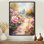 Pivoines le long du chemin de terre II - Pivoines, impressions sur toile