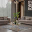 Causeuse convertible en tissu de velours Melody Modern