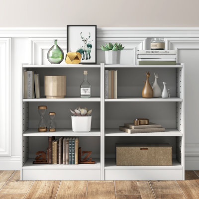 29.5'' H X 19.5'' W 3-Tier Bookcase Open Bookshelf Cube Storage Organizer
