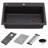Ruvati 33-inch Granite Composite Quartz Workstation Drop-in Topmount Kitchen Sink Espresso Brown --63646589