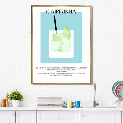 Caipirinha, cocktail brésilien - Art mural cocktails