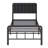 12 Inch Bed Frame with Upholstered Headboard and Metal Footboard-1636729543-1636729542