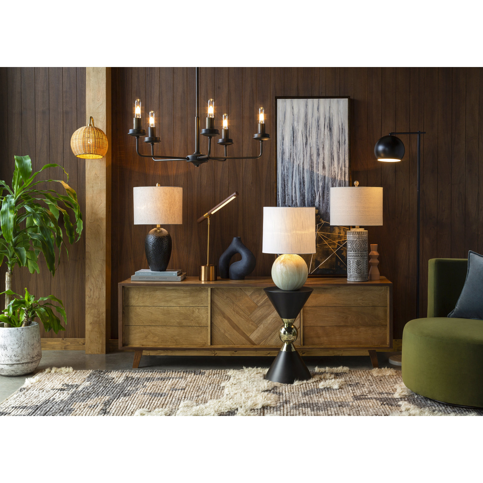 Tivoli Single Light Glass Dimmable Armed Sconce