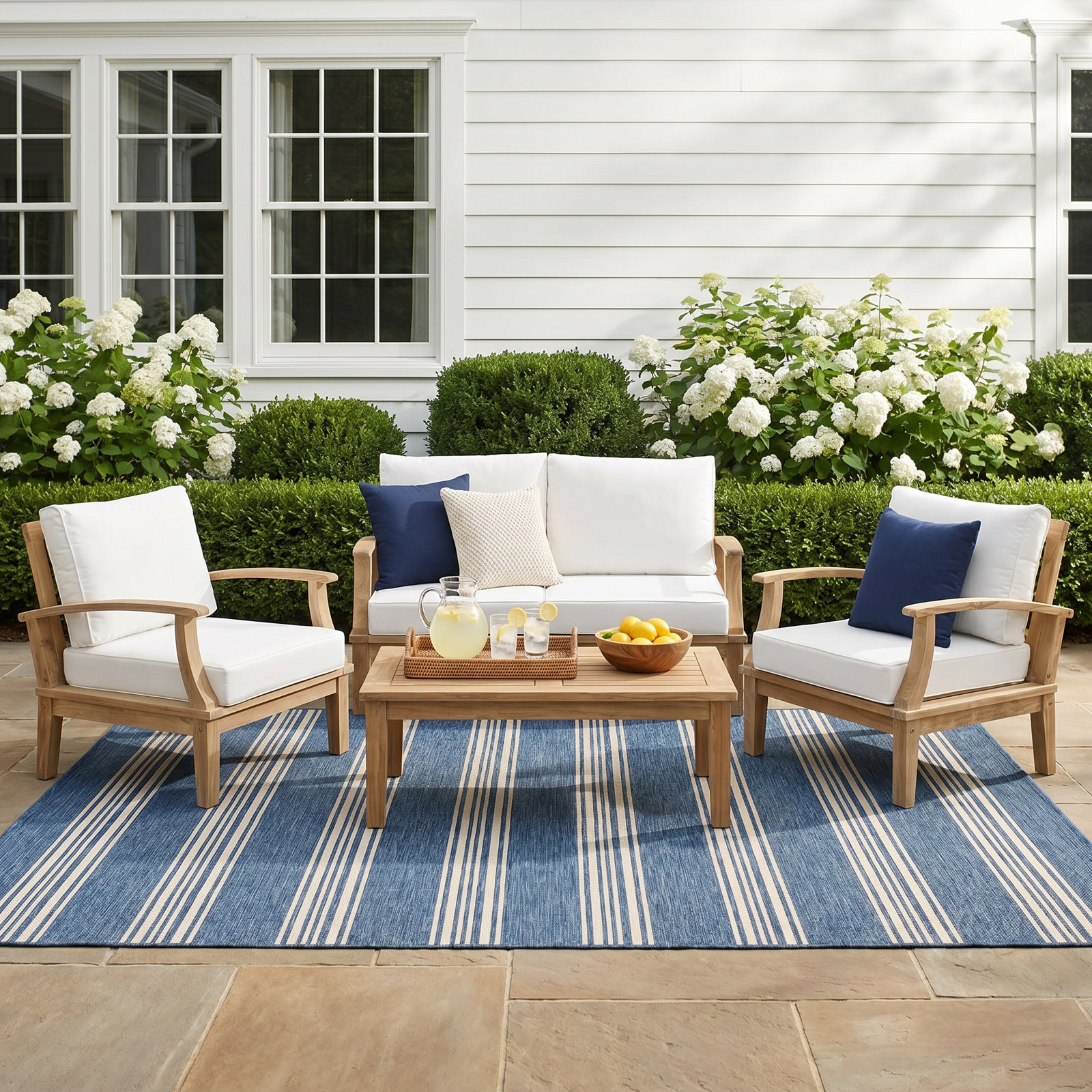 Marina 4-Person Patio Seating Group, White