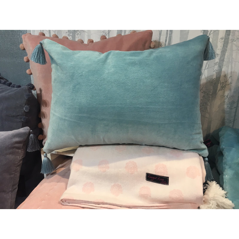 Cave Rectangular Cushion, Duckegg Blue