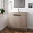 36" Single Freestanding Bathroom Vanity Set, Floor Standing Bathroom Vanity with Ceramic Top, 2 Doors, 1 Adjustable Shelf-1998589758