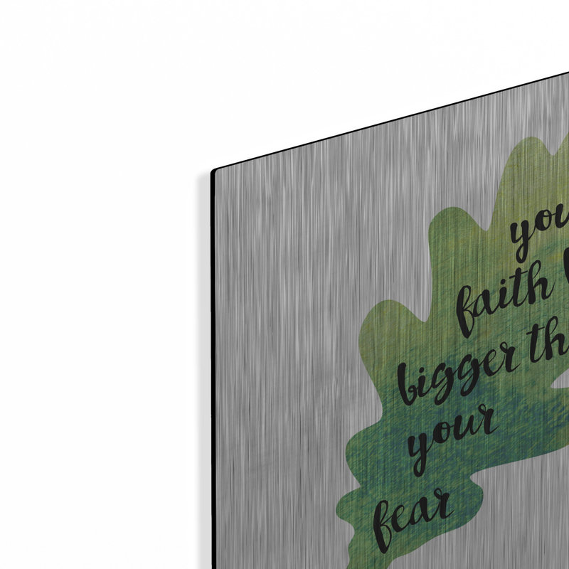  «Faith Fear» par Erin Clark, art mural en métal, 12 po x 12 po, H 12 po x l 12 po