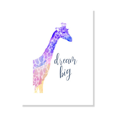 Impression sur papier Rolled Dream Big