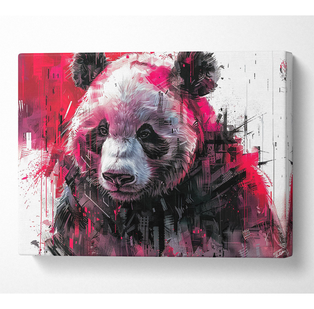 Expressionistischer Panda - Kunstdrucke auf Leinwand ohne Rahmen