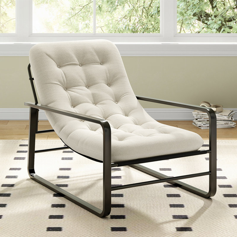 Fauteuil d'appoint, fauteuil en sherpa, H 31,1 po x l 26,8 po x P 41,7 po, Beige