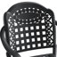 Table et chaises de patio en fonte d'aluminium avec rembourrage - 4 housses de protection