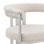 Chaises d'appoint en tissu Boucle avec structure en chrome brossé-484649948-484649951