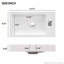 Meuble-lavabo 15,75 po avec lavabo réversible en résine, porte réversible