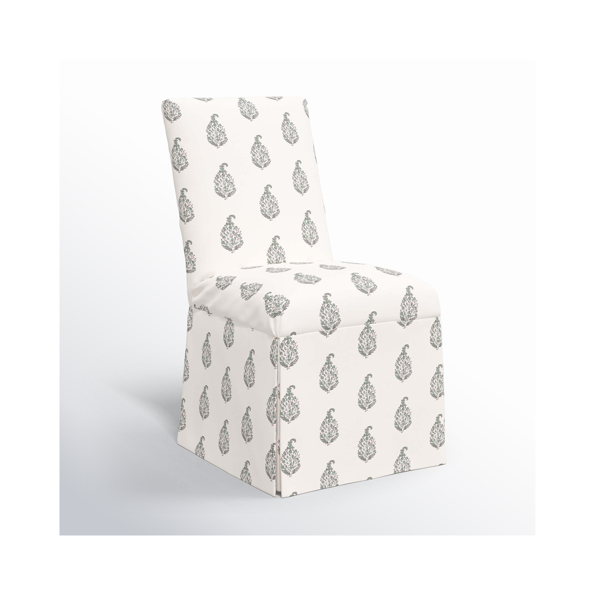 Ivanka Upholstered Parsons Chair, Anika Sage
