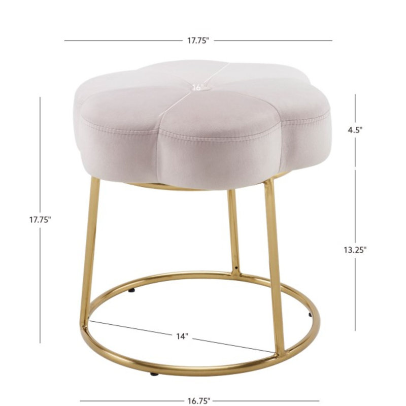 Tabouret d'appoint Bonview, Rose