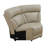 Mason 3 Leather Trio Beige Breathing Leather V Shaped Living Room Recliner Sofa